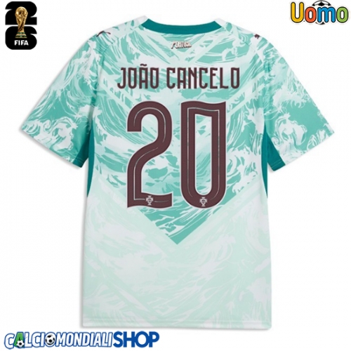Maglie da calcio Portogallo Joao Cancelo #20 Seconda Maglia Mondiali 2026  Manica Corta